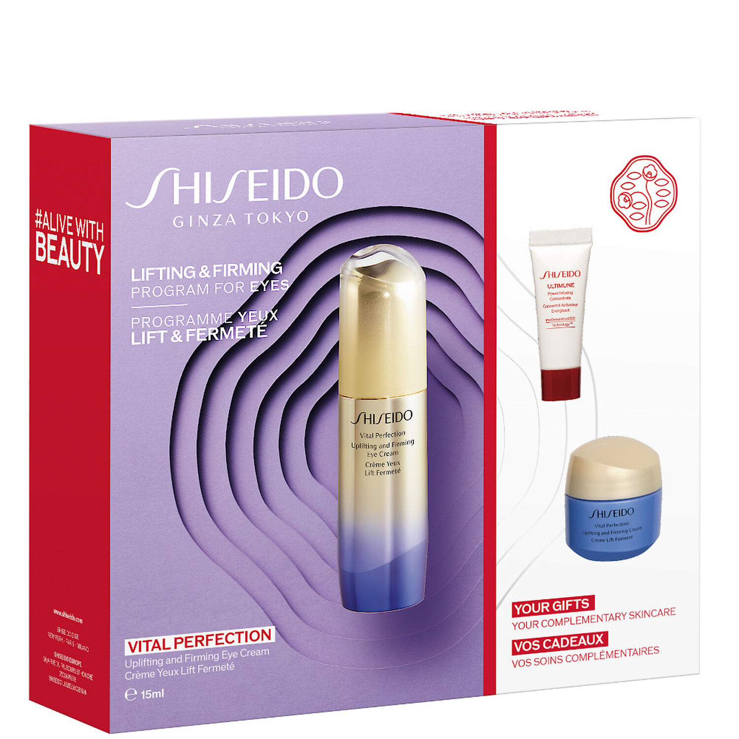 Shiseido Vital Perfection Coffret Yeux Lift et Fermeté