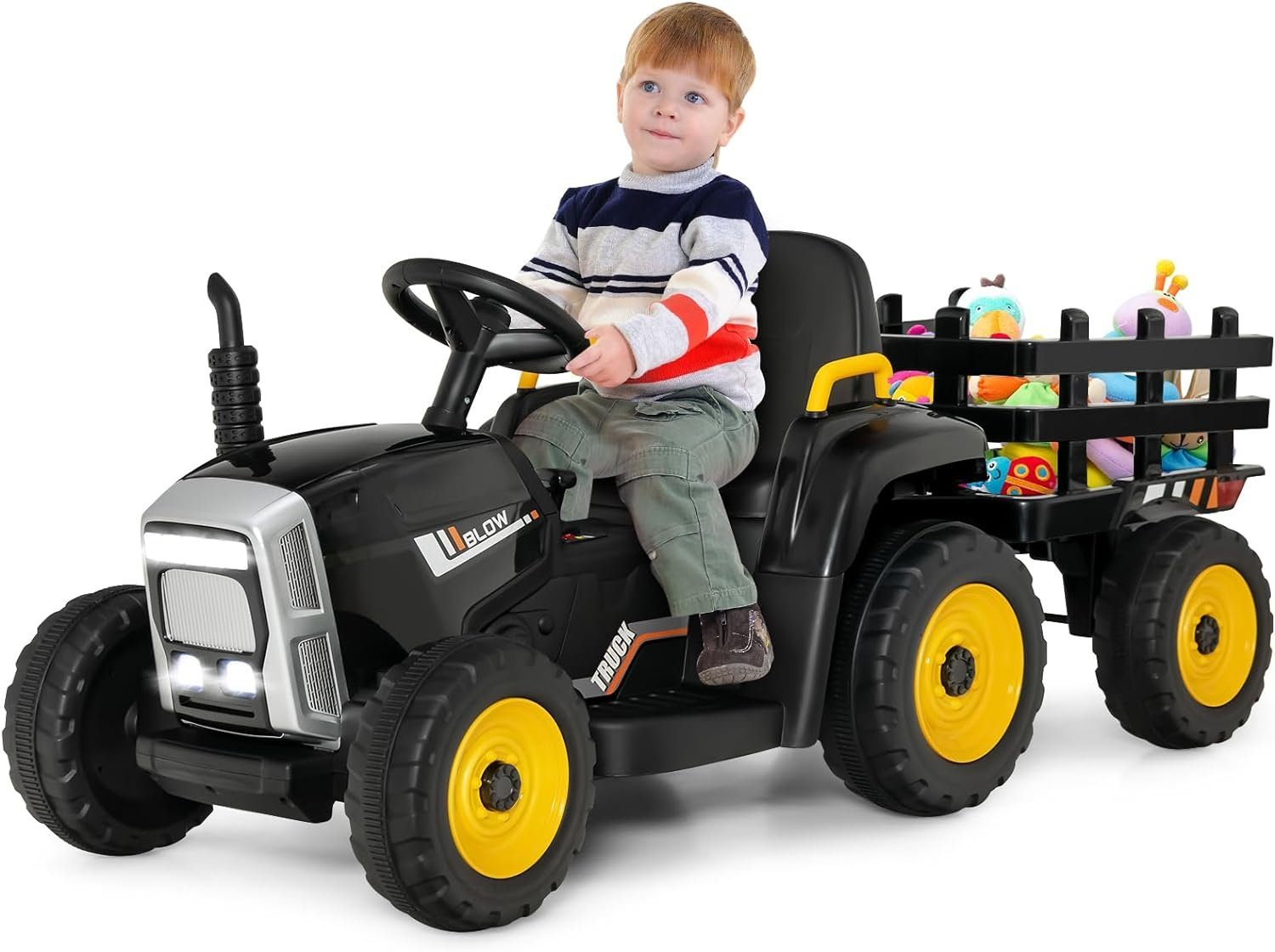 KOMFOTTEU electric children's car tractor, 30 kg load capacity, from 3 years