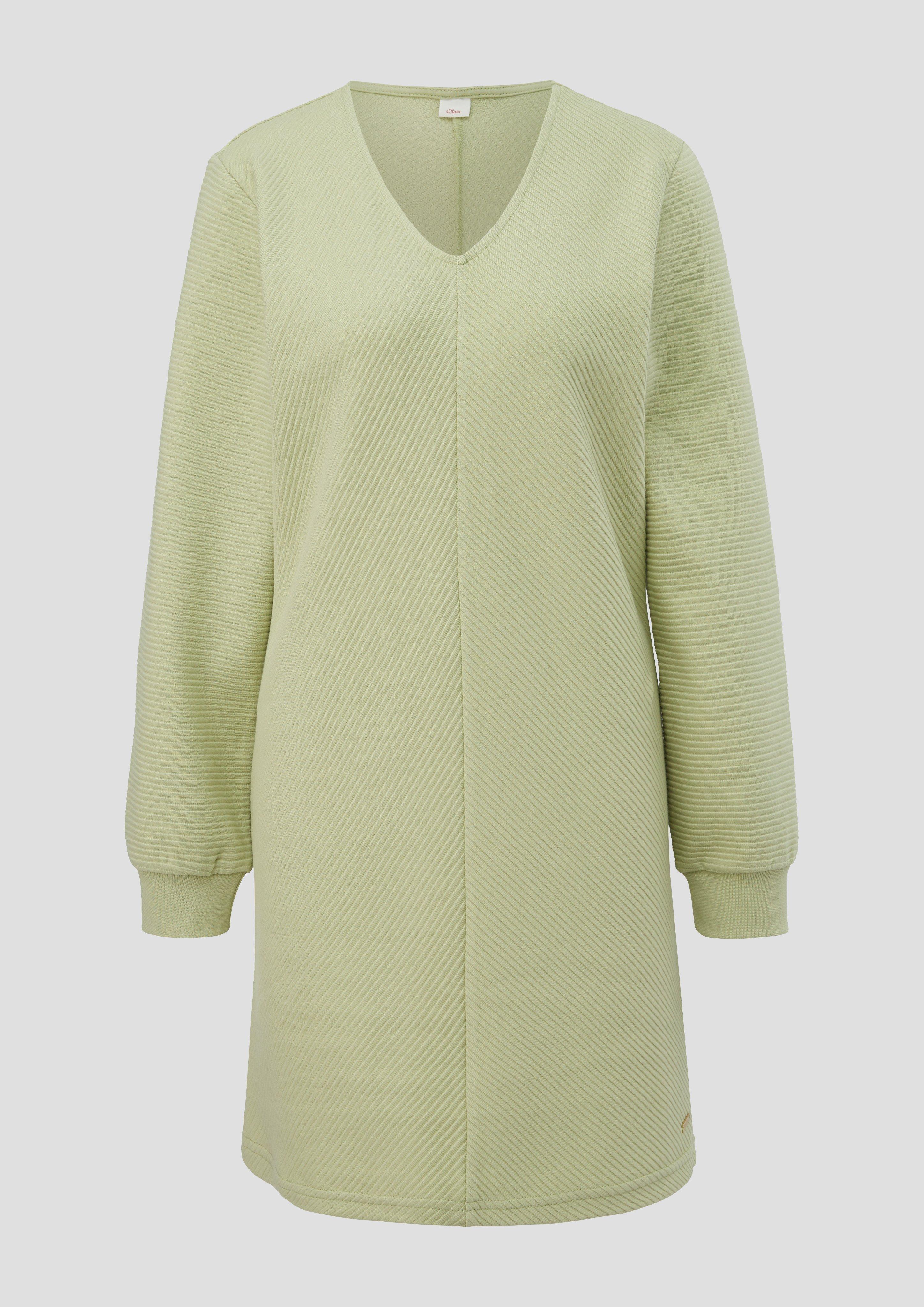 Pyjama-Sweatkleid mit V-Ausschnitt  6009255-2610
