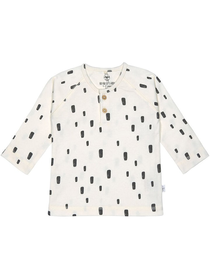Lässig Longsleeve in Creme/ Dunkelblau günstig kaufen
