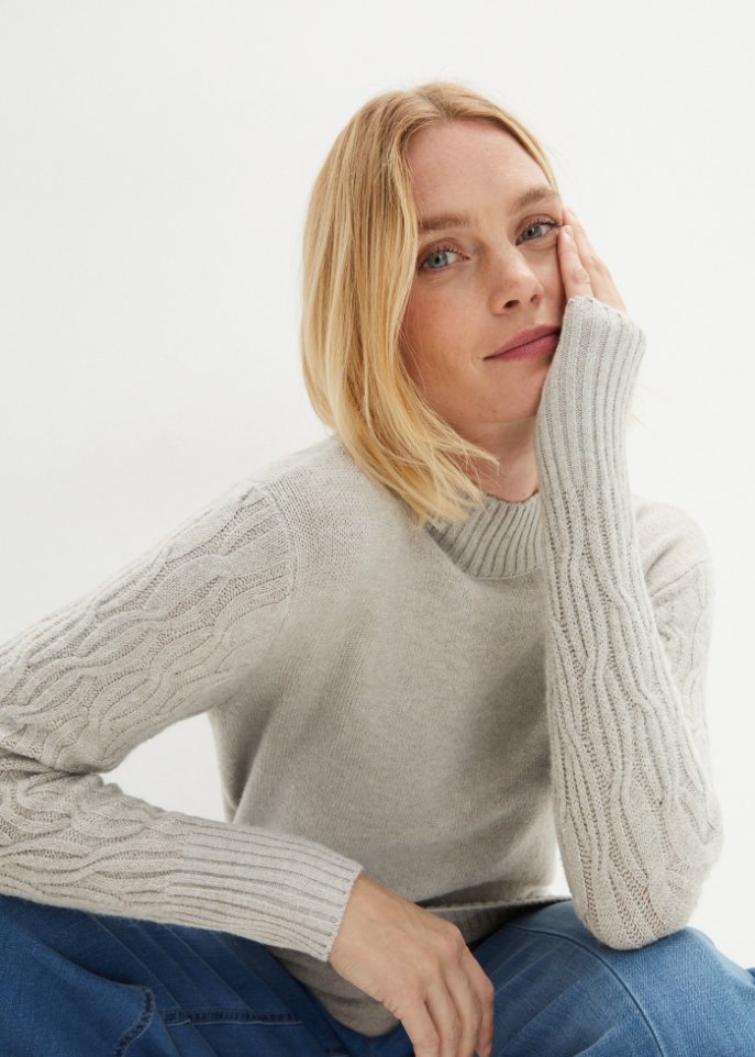 Strickkleid mit Wollanteil