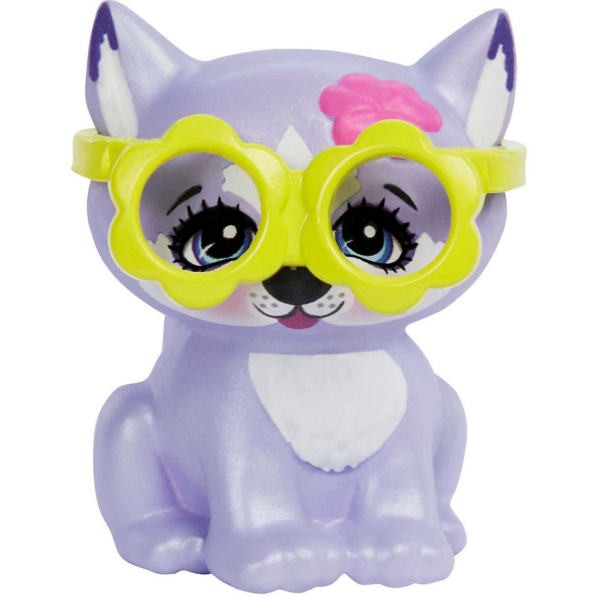 Enchantimals City Tails Puppe Hundemädchen Hadley Husky (ca. 15 cm) und Tierfigur Sledder