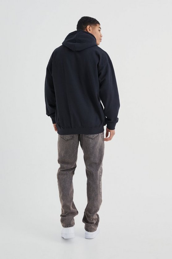 Oversize Hoodie mit Rosen-Print