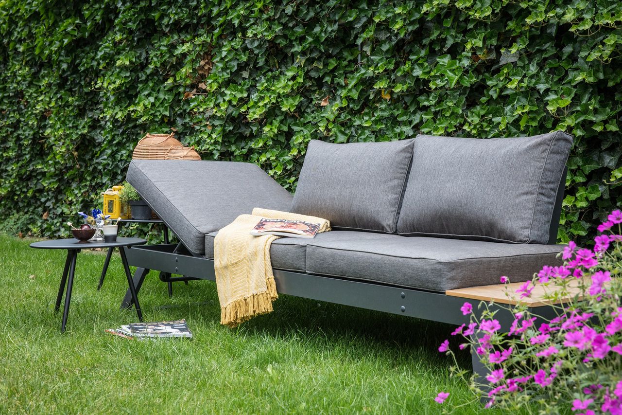 Lesli Living Loungebank Multifunktionsbank mit verstellbares Kopfteil Arezzo