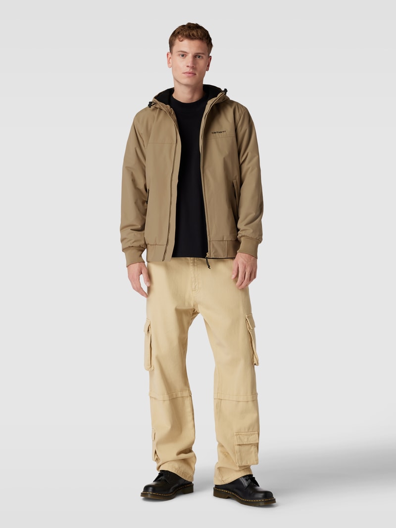 Jacke mit Label-Stitching Modell 'SAIL' in beige