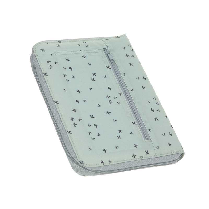 Protège carnet de santé Floral menthe Lässig
