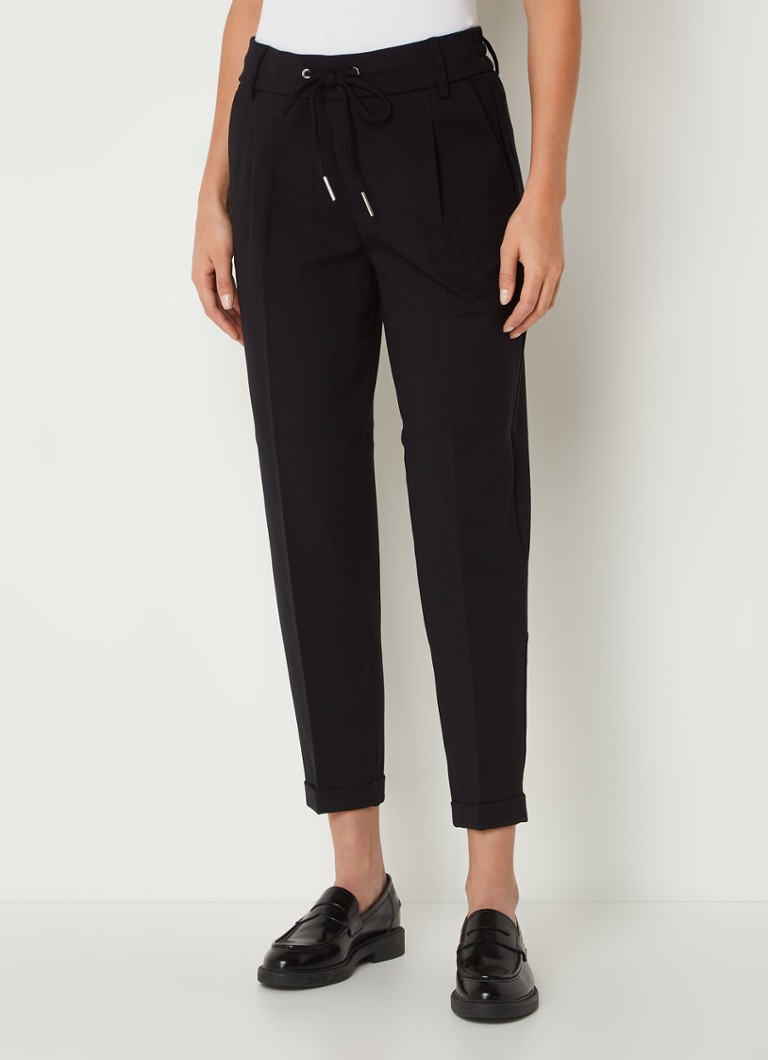 Pantaloni cropped a vita alta Benetton con taglio affusolato e coulisse