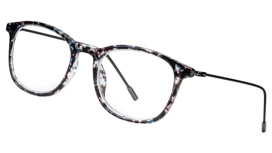 LEXXOO Lesehilfe Dpt. +2,50 Kunststoff Schwarz/Blau