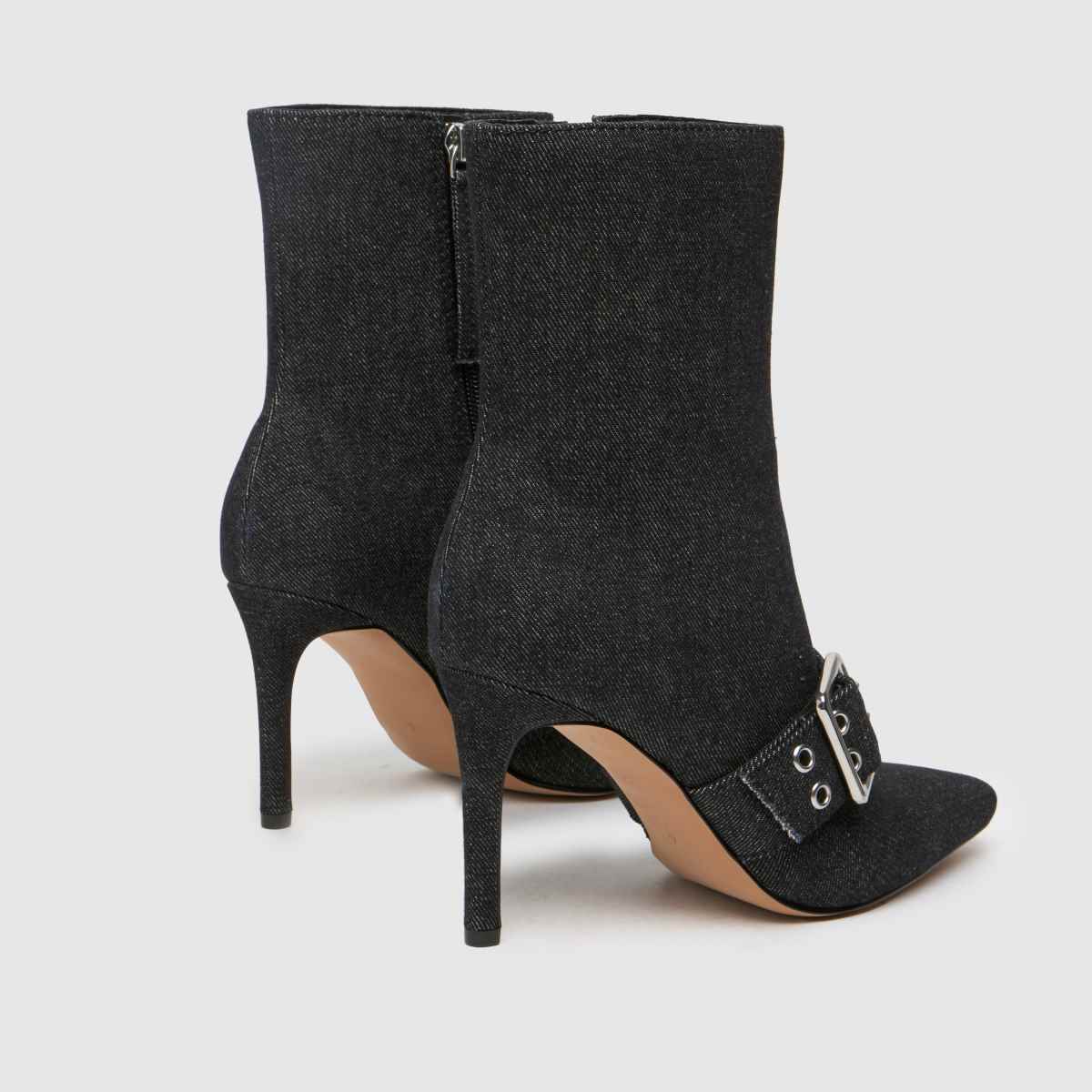 Schuh – Brogan – Svarta, pointiga stövlar med hög midja