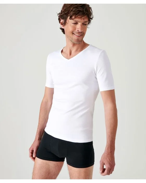 Tee-shirt col V manches courtes Thermolactyl