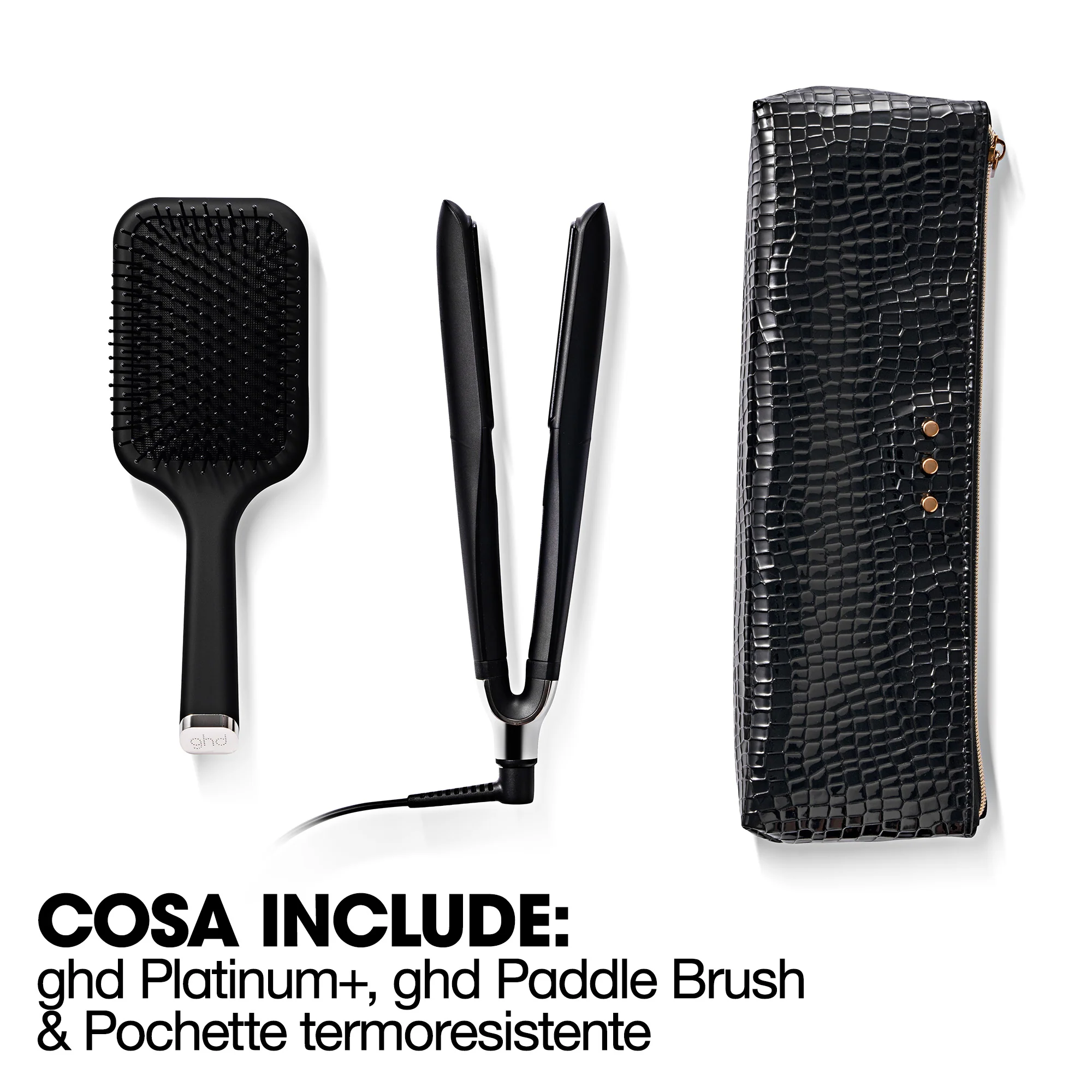GHD Platinum+ Styler poklon set - Profesionalna pegla za kosu + četka - Poklon setovi za kosu, Pegle za kosu, Četke