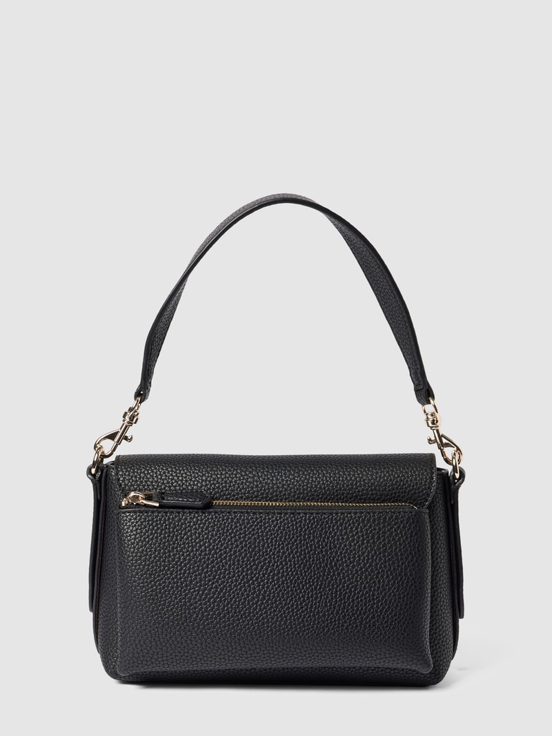 Handtasche mit Label-Details Modell 'BRENTON' in schwarz