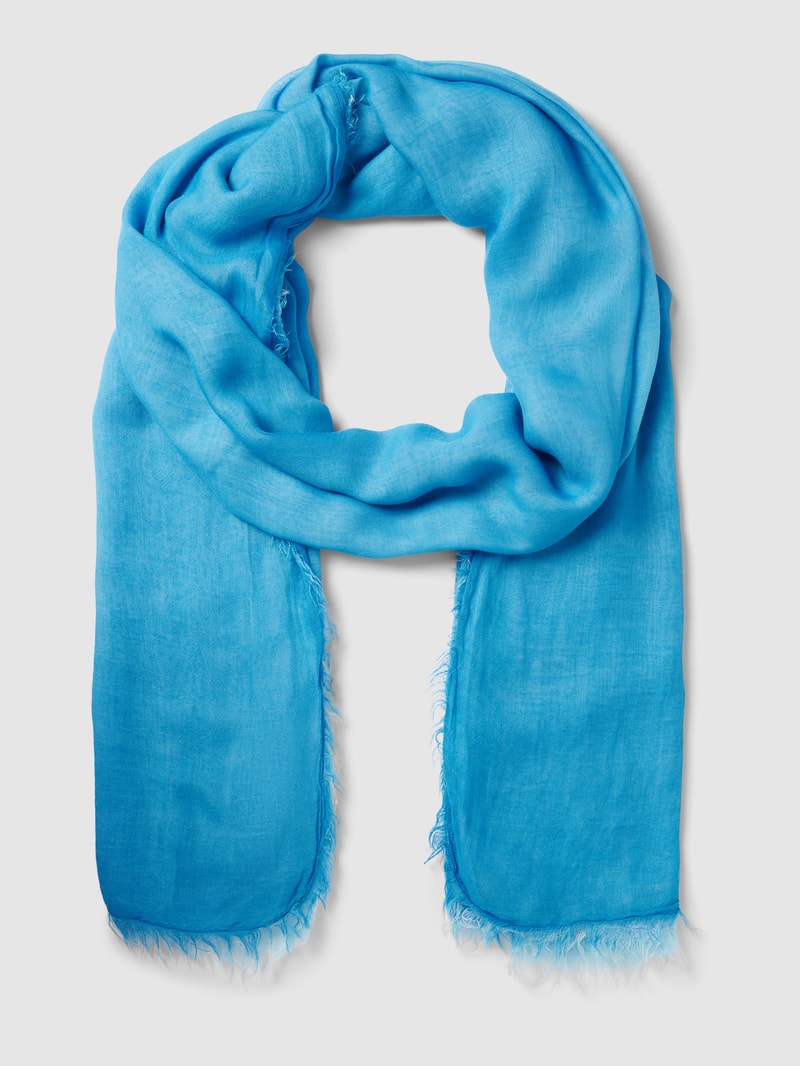 Schal aus semitransparentem Material Modell 'DipDye' in blau