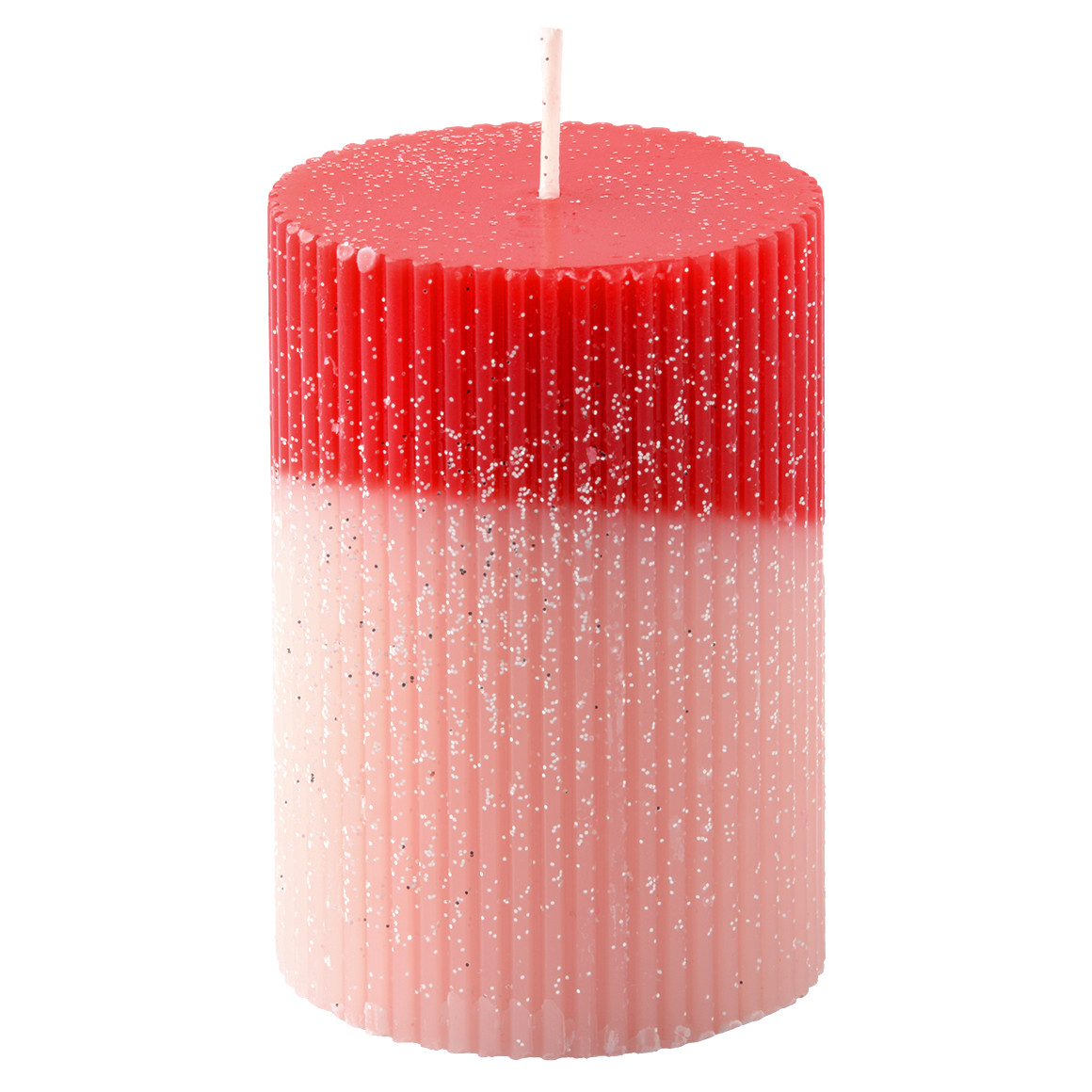 Kerze mit Glitzer