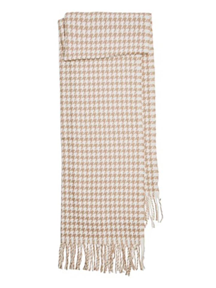 Pieces Schal in Beige/ Weiß - (L)190 x (B)65cm günstig kaufen onesize