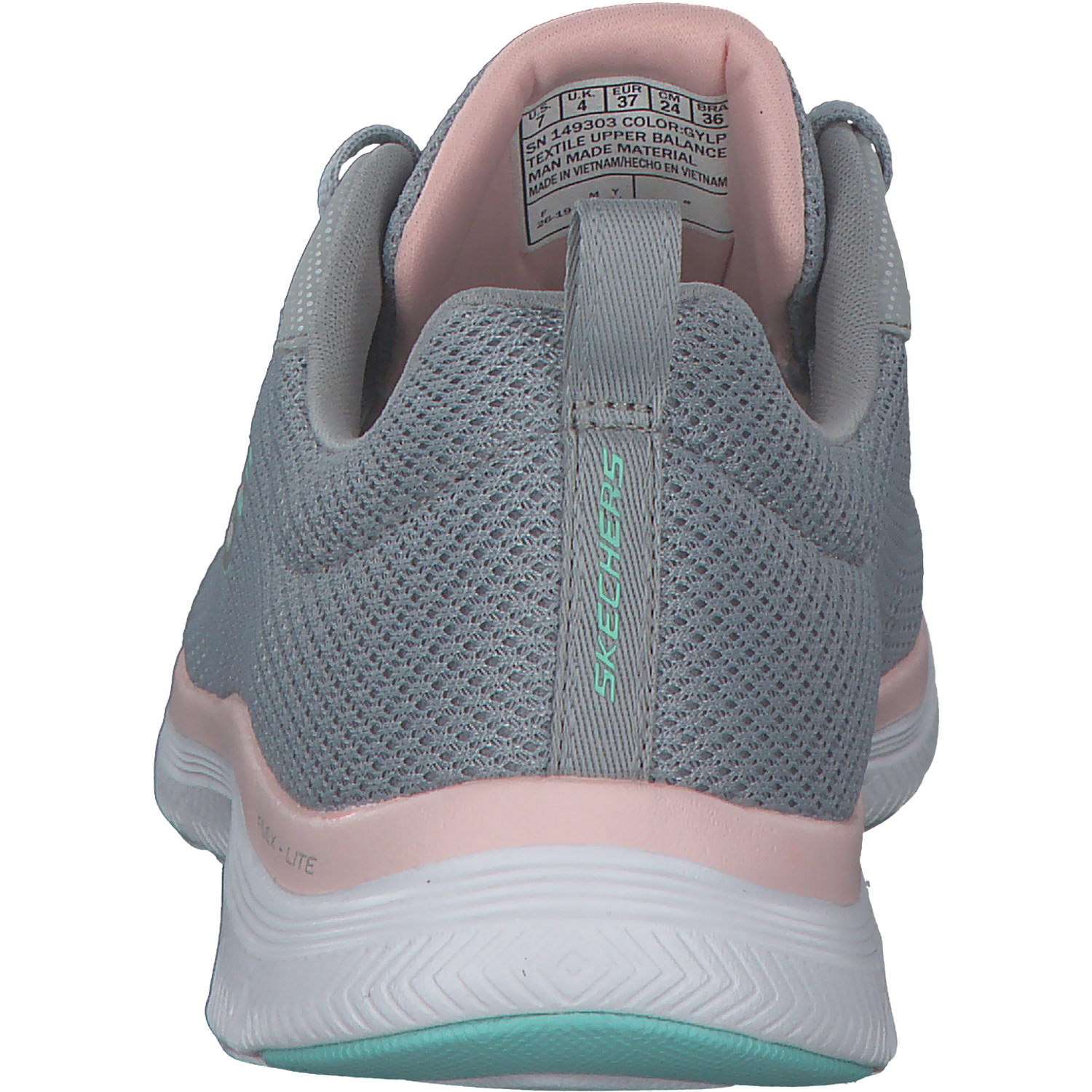 Skechers 149303, Sneakers Low, Damen, GYLP grey/lt pink