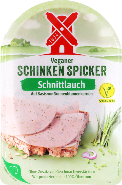 Rügenwalder Mühle Schinken Spicker Schnittlauch vegan