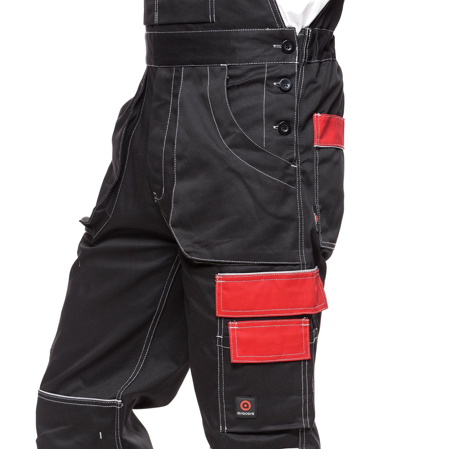 Avacore Arbeitslatzhose Helios Canvas Gewebe-Material; Zwei- & Dreifachnähte; Wasserdichte Cordura-Verstärkung