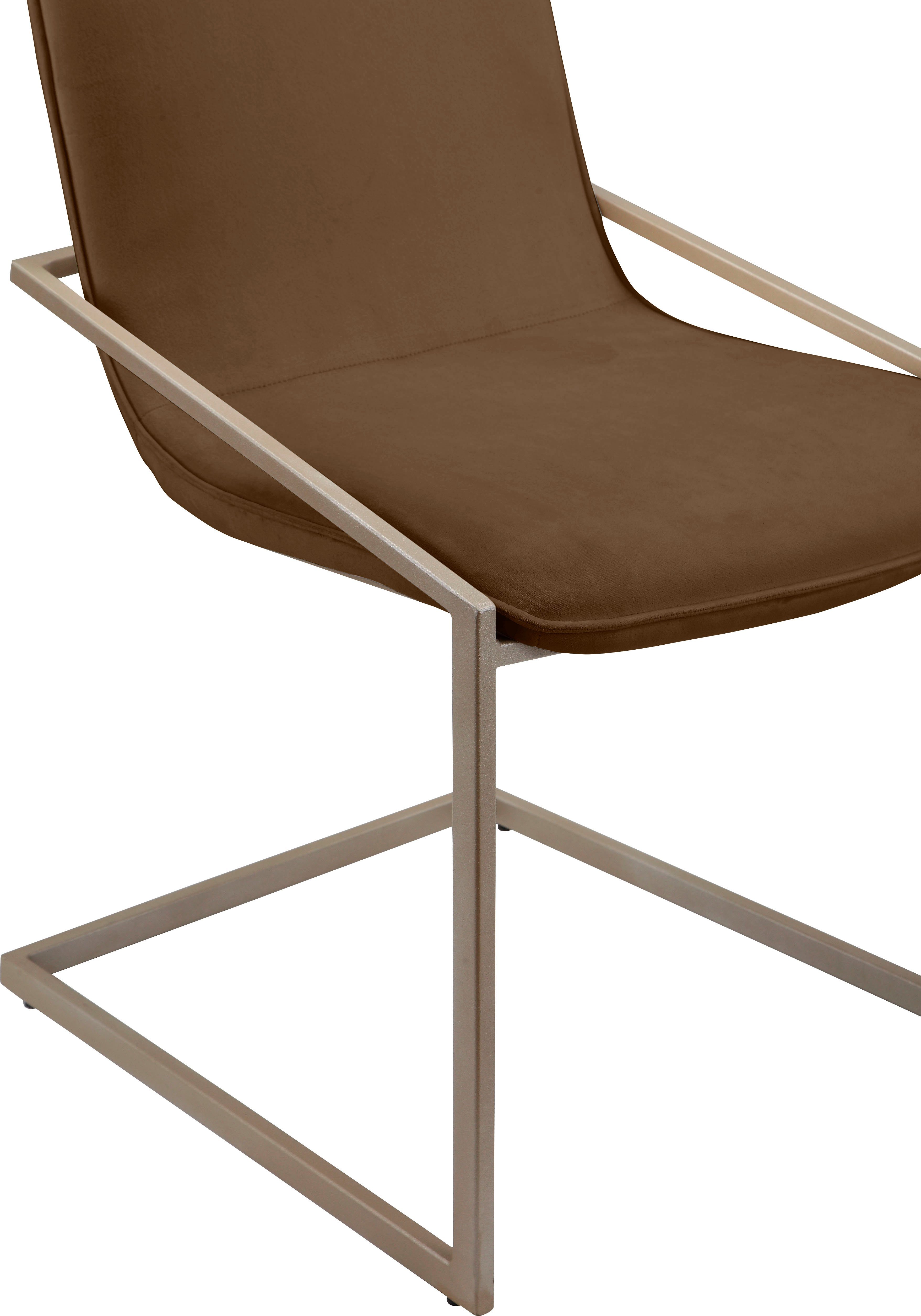 INOSIGN Freischwinger Vigga (Set, 2 St), mit weichen Samtvelours Bezug, in unterschiedlichen Farbvarianten