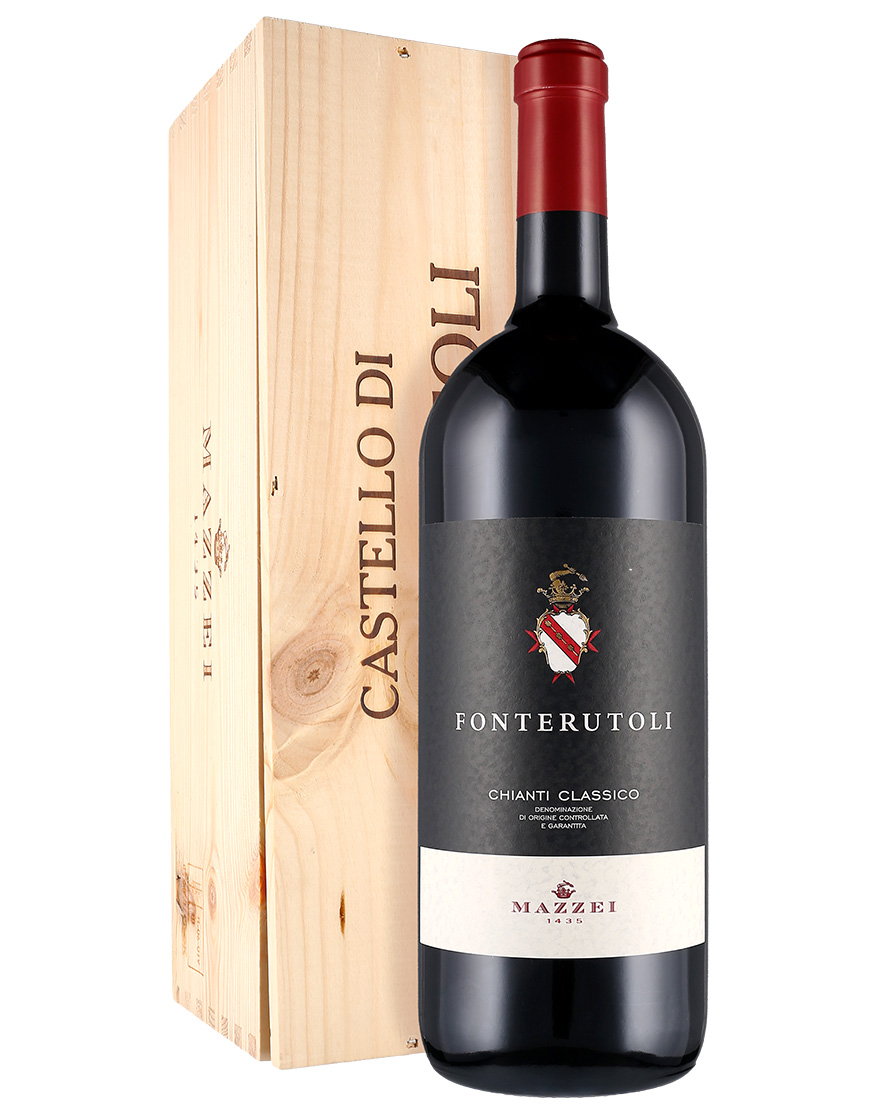 Chianti Classico DOCG Fonterutoli 2020 Marchesi Mazzei Magnum 1,5 ℓ, Caisse bois