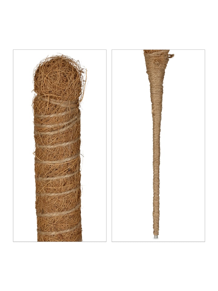 relaxdays 5x Kokosstäbe in Natur - 90 cm günstig kaufen onesize