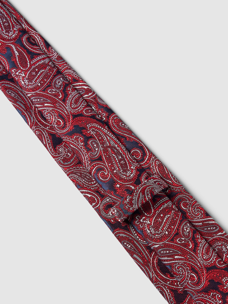 Krawatte aus Seide mit Allover-Muster (7,5 cm) in bordeaux rot