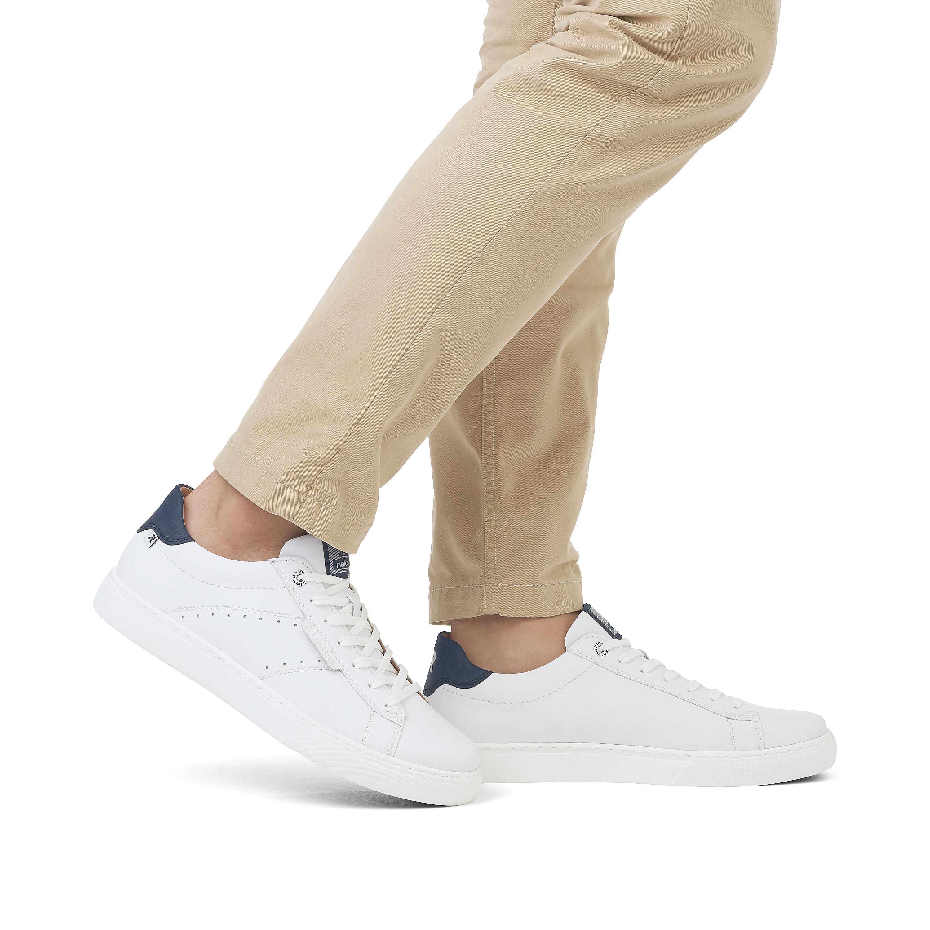 Rieker Herren Sneaker Low pearl white
