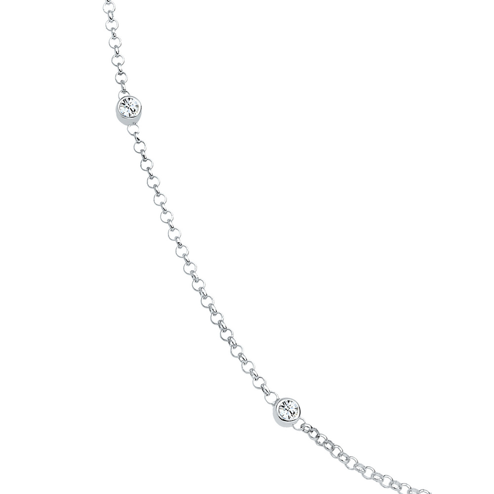 Elli Elli Collier Femmes Solitaire avec Cristal en Argent Sterling 925 collier