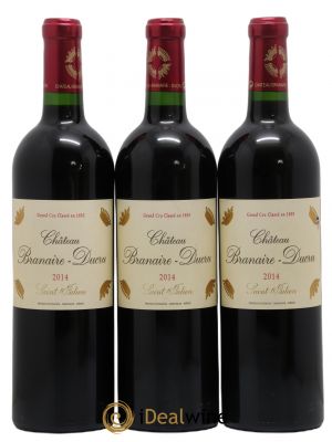 Château Branaire Ducru 4ème Grand Cru Classé  2014 - Lot de 3 Bouteilles