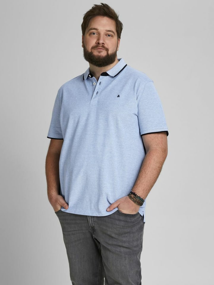 JACK & JONES PLUS Poloshirt in Bright Cobalt 1 günstig kaufen