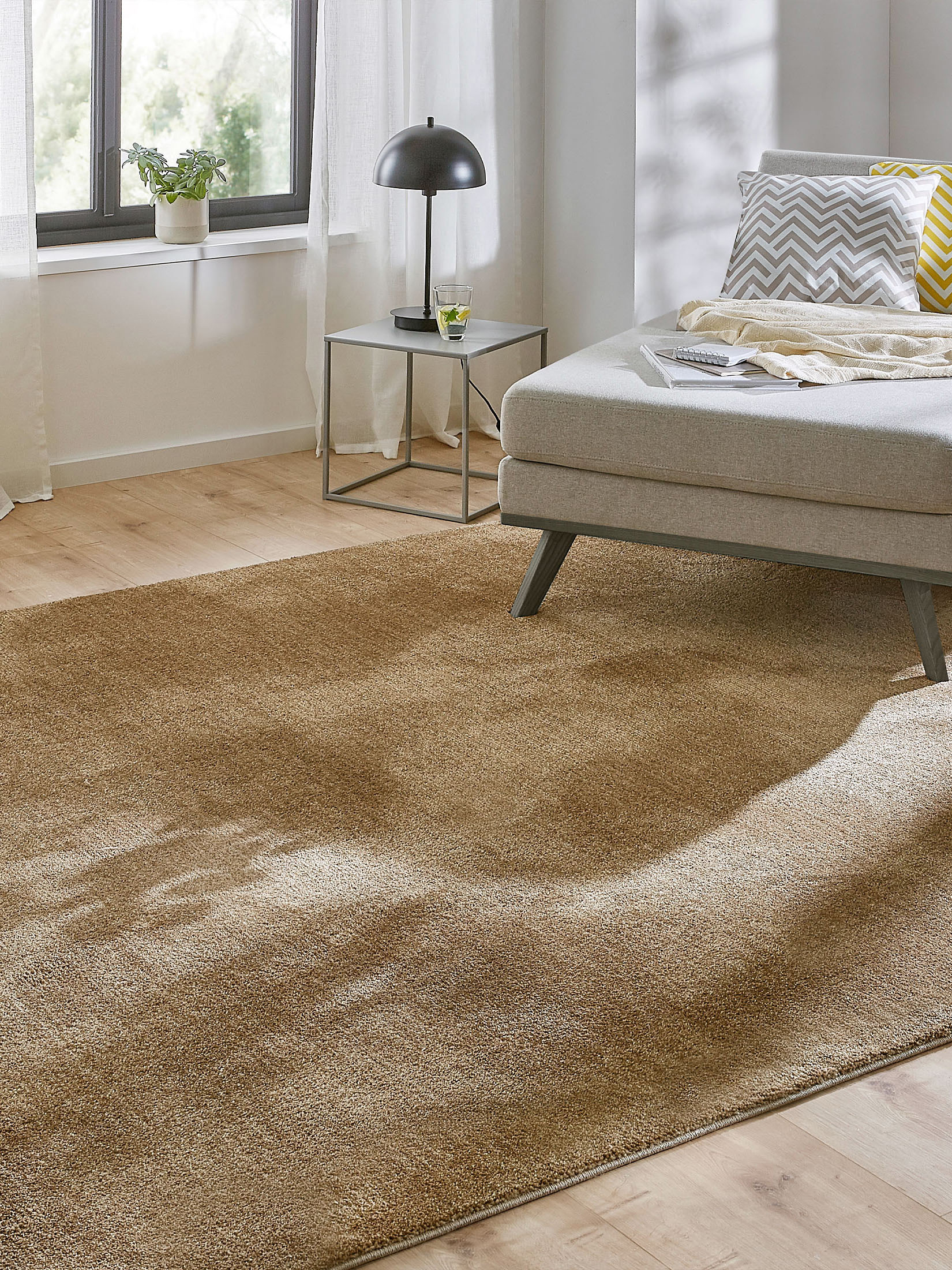 Barinas Hochflor-Teppich, Gold