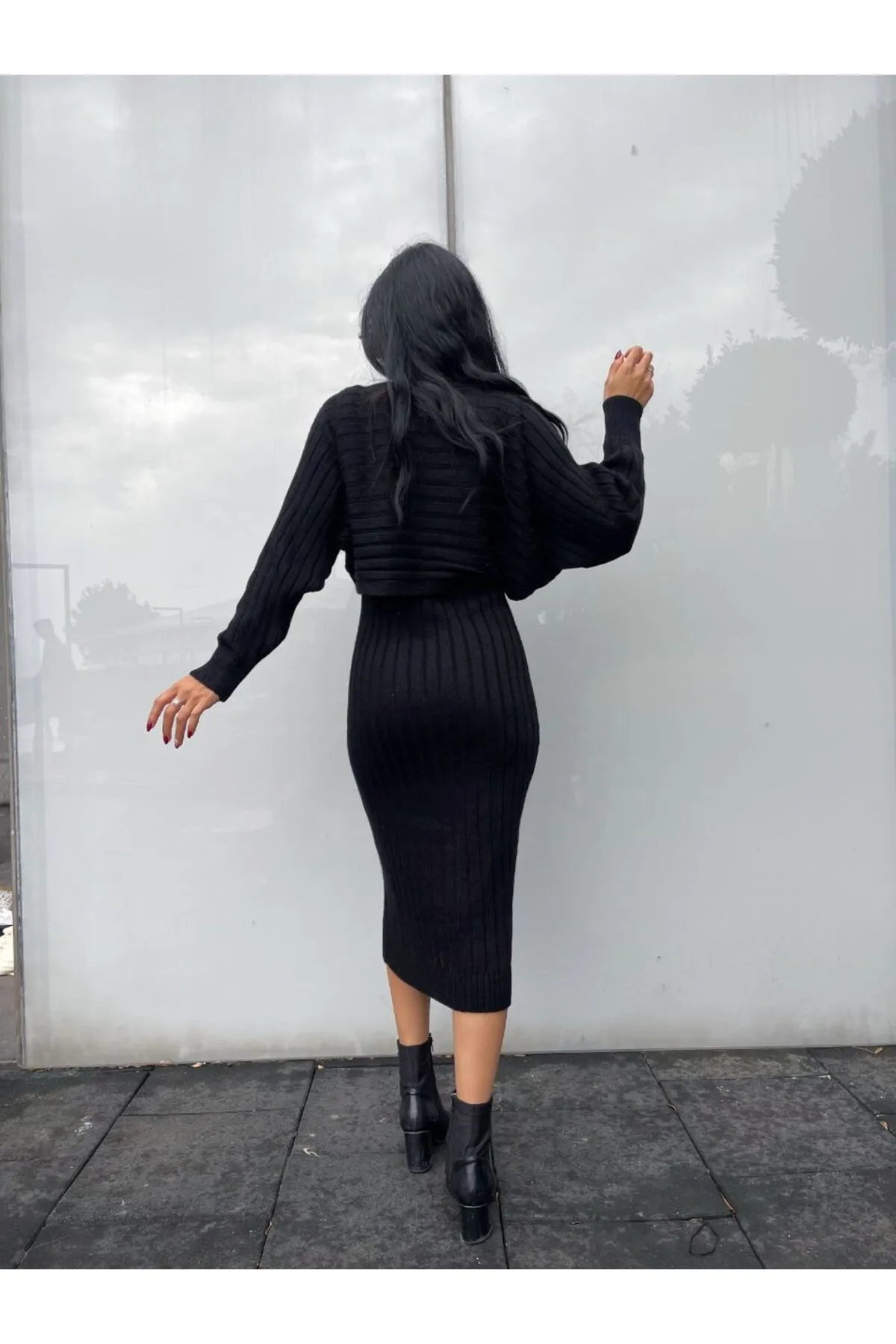 ZF BUTİK  Zweiteiler - Schwarz - Regular Fit
