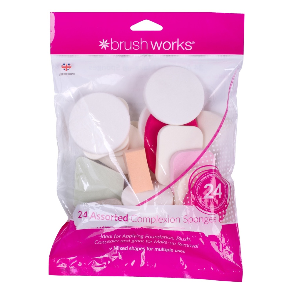 Brushworks Set d'Eponges Diverses Nettoyage de la peau