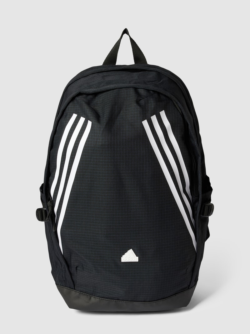 Rucksack mit Label-Print in schwarz