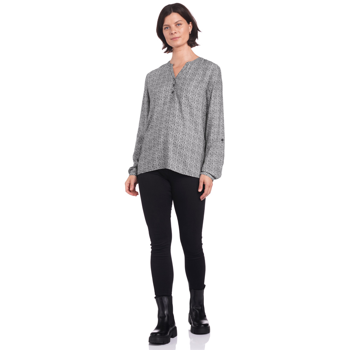 Damen Bluse mit Allover-Muster