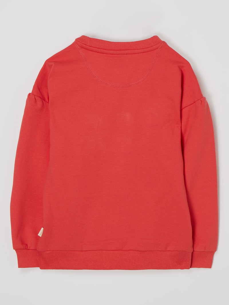 Sweatshirt mit Print in rot