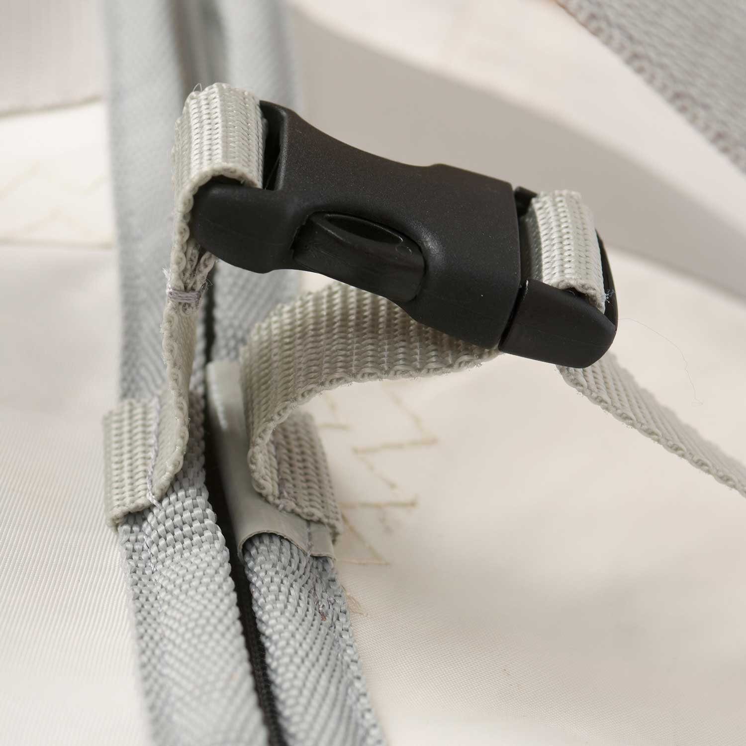 360Grad Reisetasche Kutter XL Reisetasche weiß mit Zahl rot, Gurt rot/schwarz