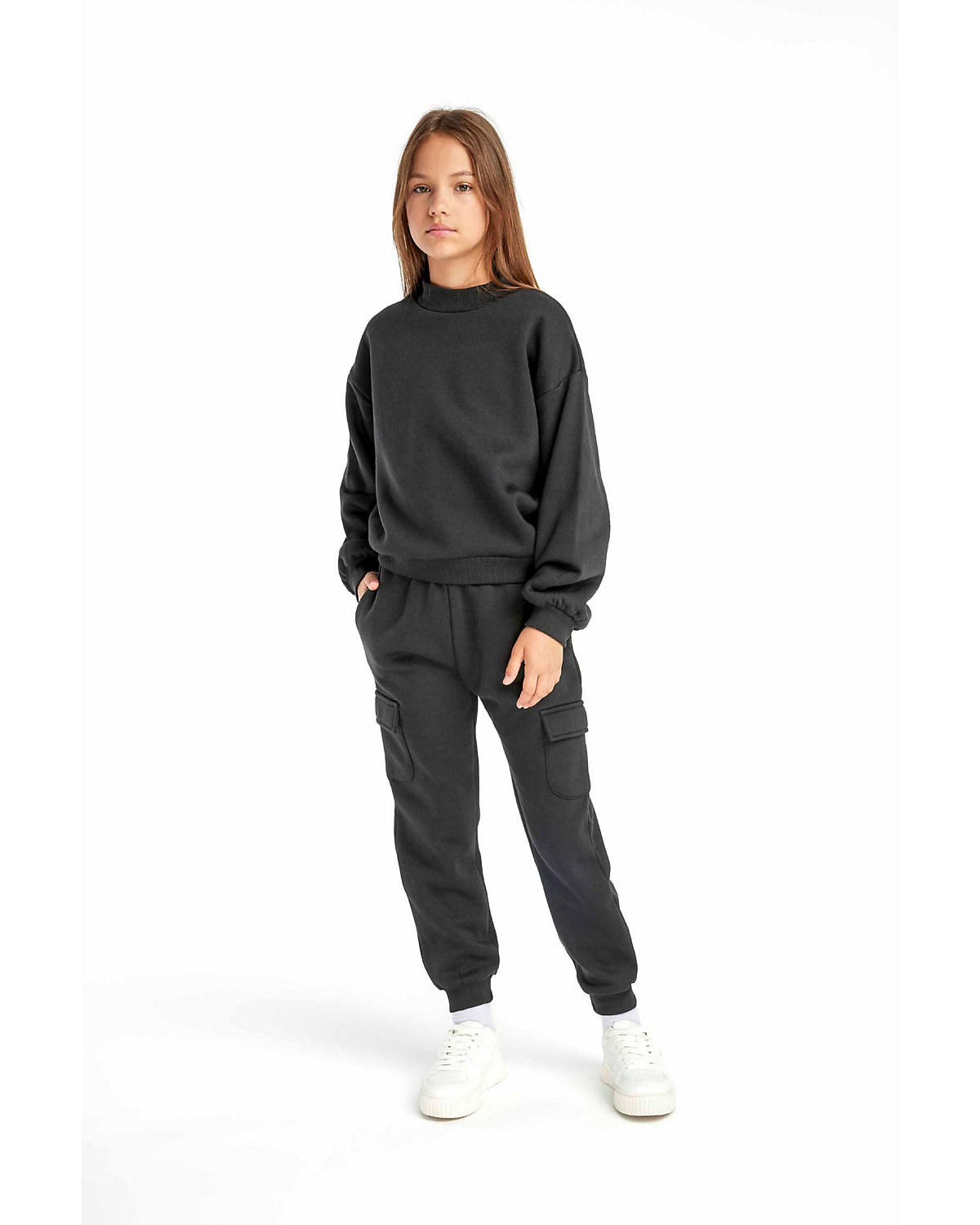 Set aus Sweatshirt und Cargohose für Mädchen (3-14y)