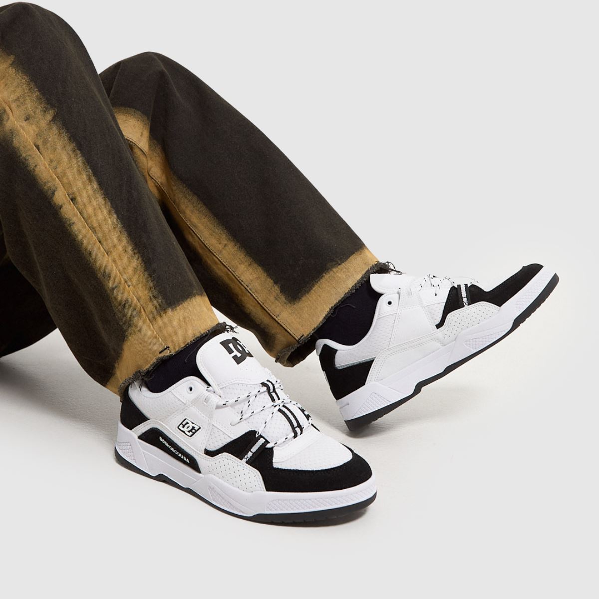 DC Construct-sneakers i vitt och svart