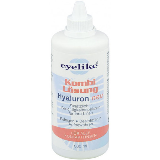 eyelike Kombi Lösung Hyaluron für weiche Kontaktlinsen 360ML