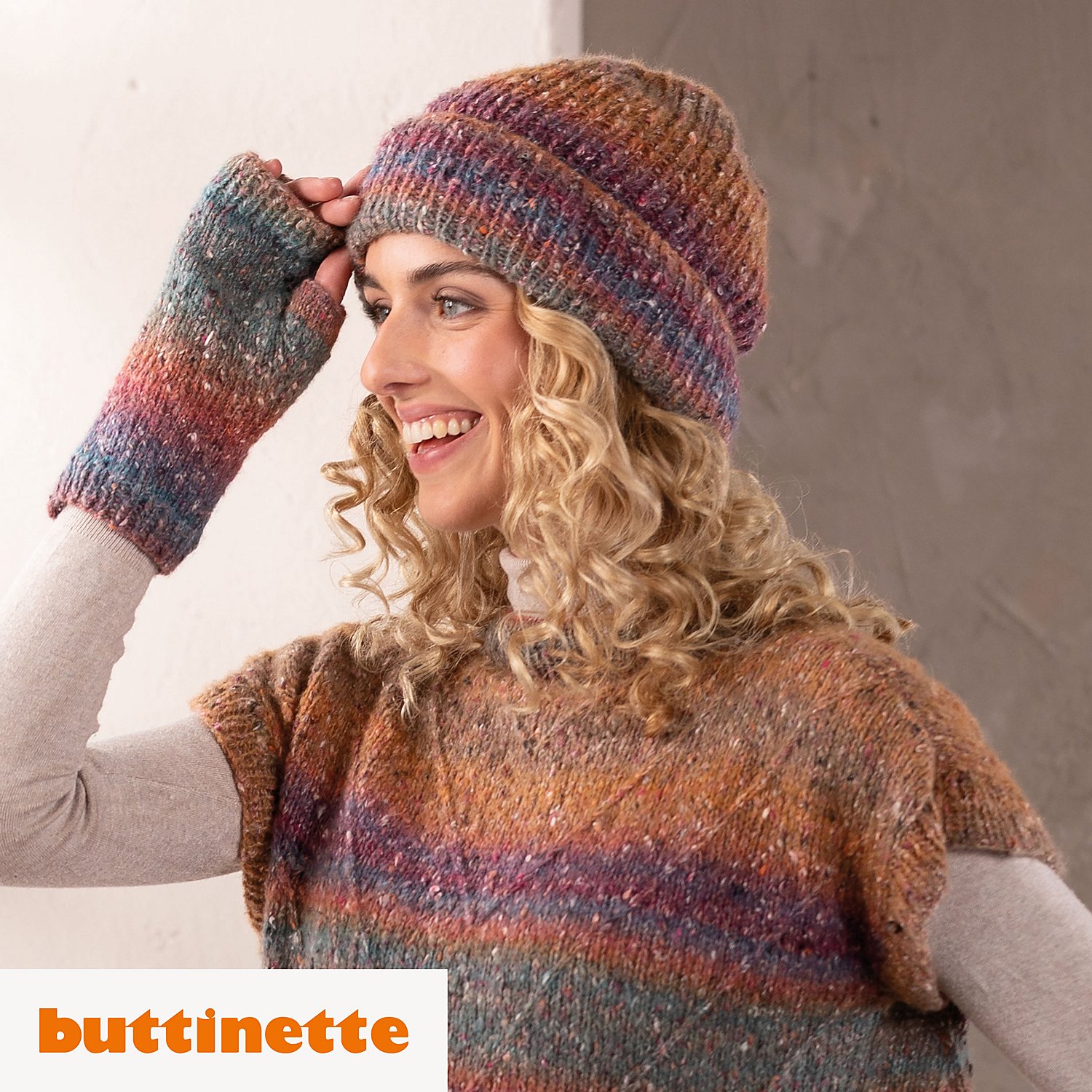 Strickanleitung – Mütze aus Woll Butt Rainbow Tweed