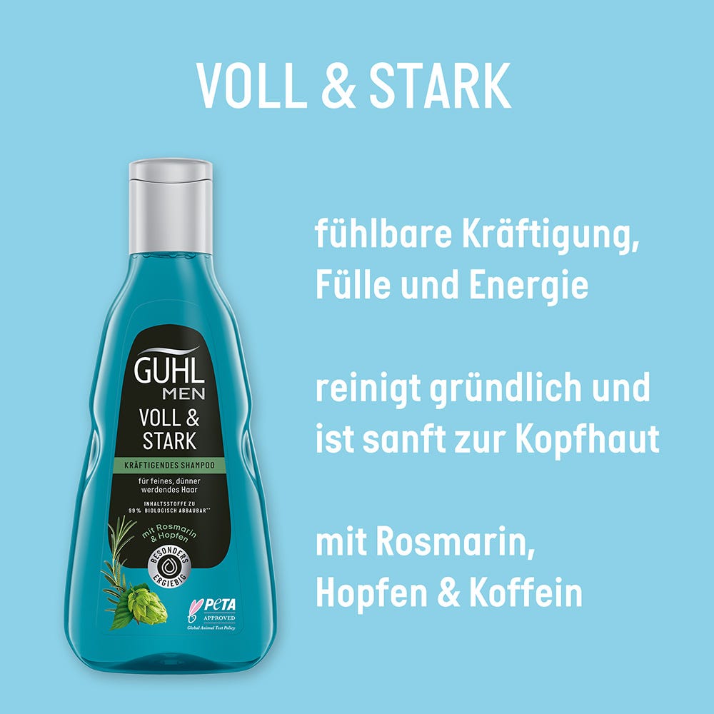 Guhl MEN Voll & Stark Kräftiges Shampoo 250 ml