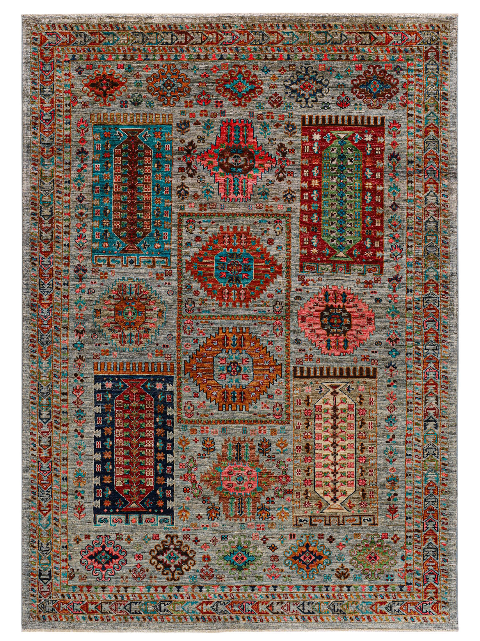 Kazak Ghazni ca. 172 x 244 cm, Unikat / Einzelstück