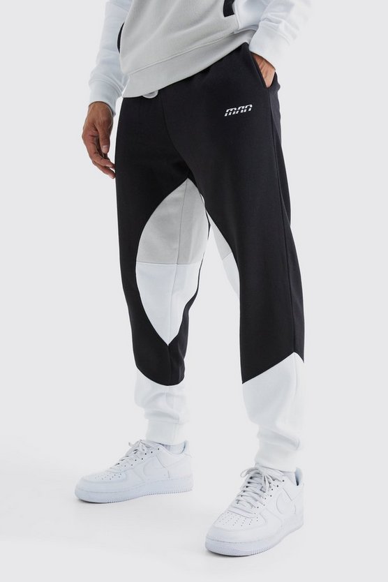 Man Colorblock Jogginghose