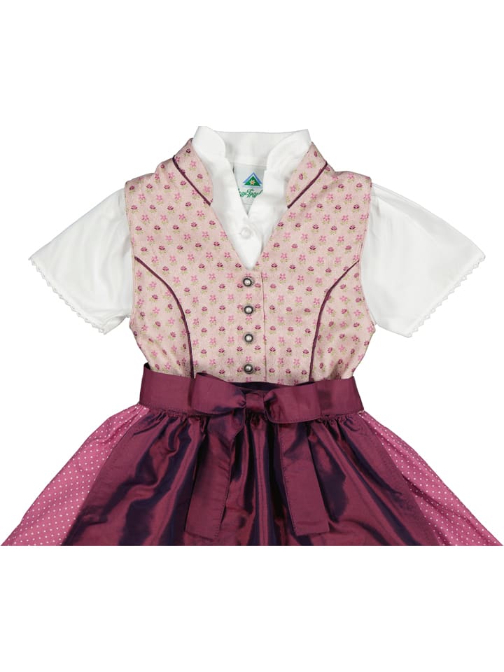 Isartrachten Dirndl in Beere/ Rosa günstig kaufen