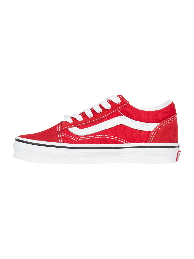 Sneaker aus Veloursleder und Textil Modell 'Old Skool' in rot