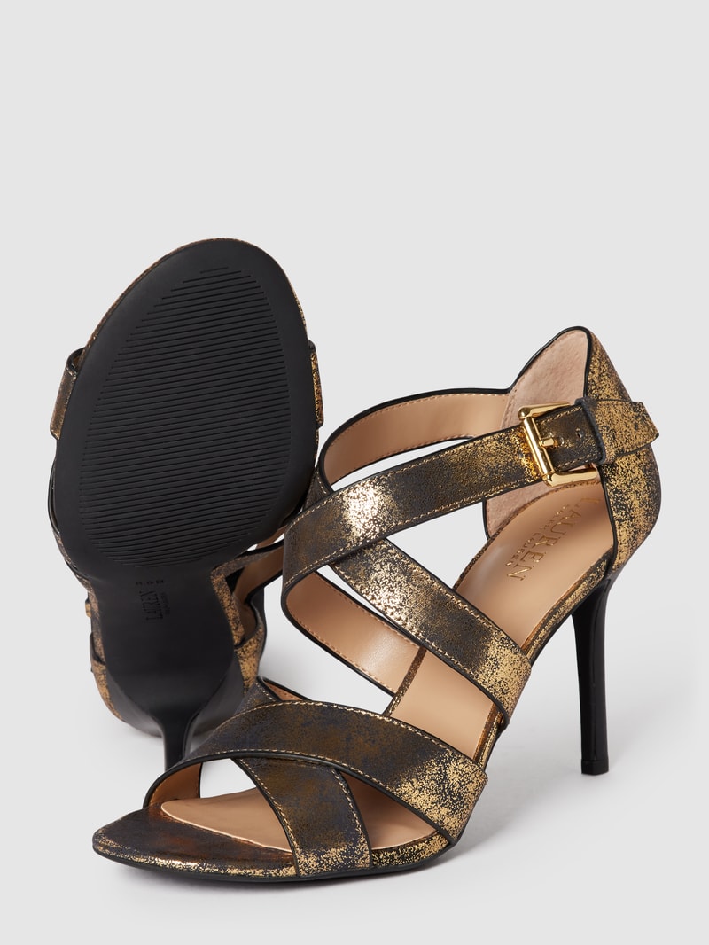 Sandalette im Used-Look Modell 'GISELLA' in gold