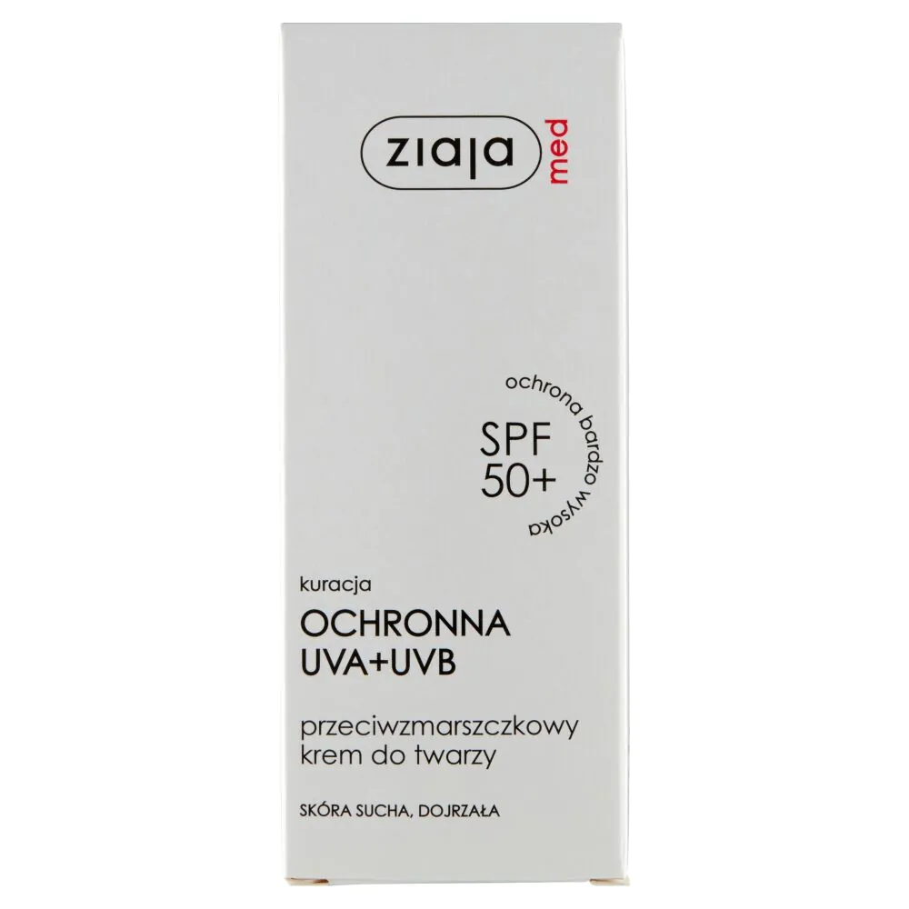 Ziaja Med SPF 50+ UVA+UVB zaštita krema za lice protiv bora