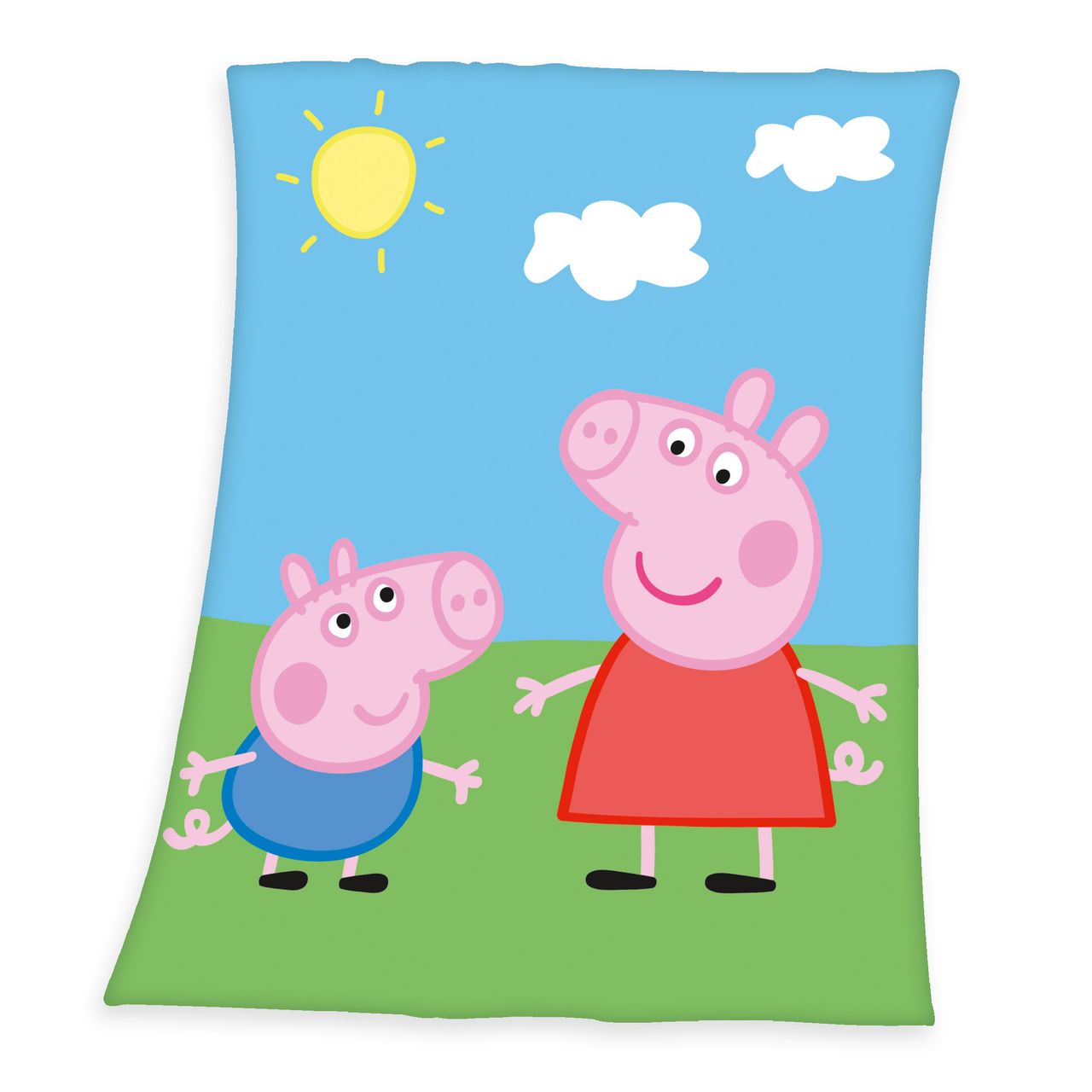 Herding Peppa Pig Fleece-Decke, Größe: 160 x 130 cm