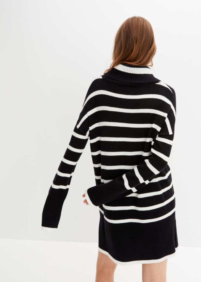 Gestreiftes Strickkleid